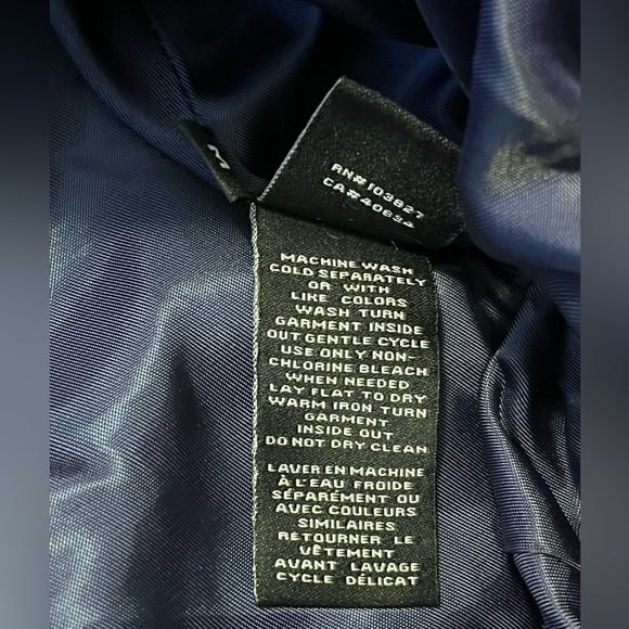 Marc by Marc Jacobs MBMJ Blue Puffer Coat Jacket w/ Fur Hood Womens size Medium - Picture 10 of 10